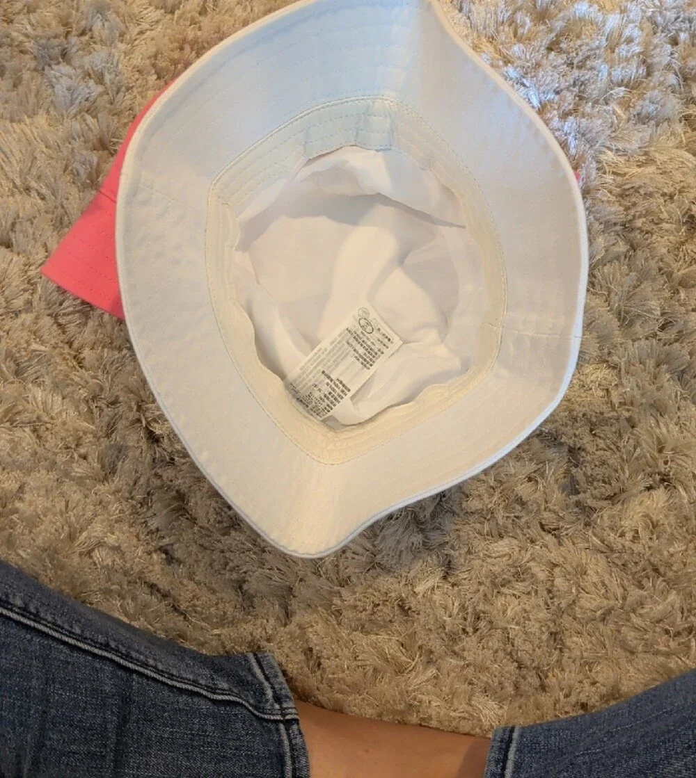 Abercrombie & Fitch Kids Pink and White Bucket Hats